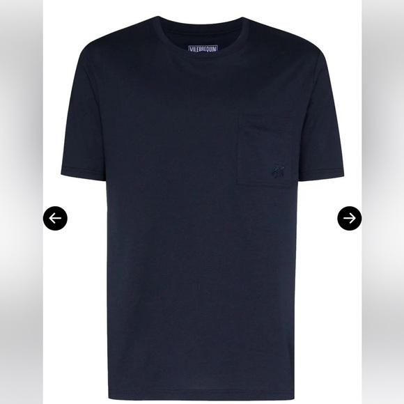 Vilebrequin Other - Vilebrequin Organic Cotton Short Sleeve Pocket Tee Shirt in Navy Blue Medium